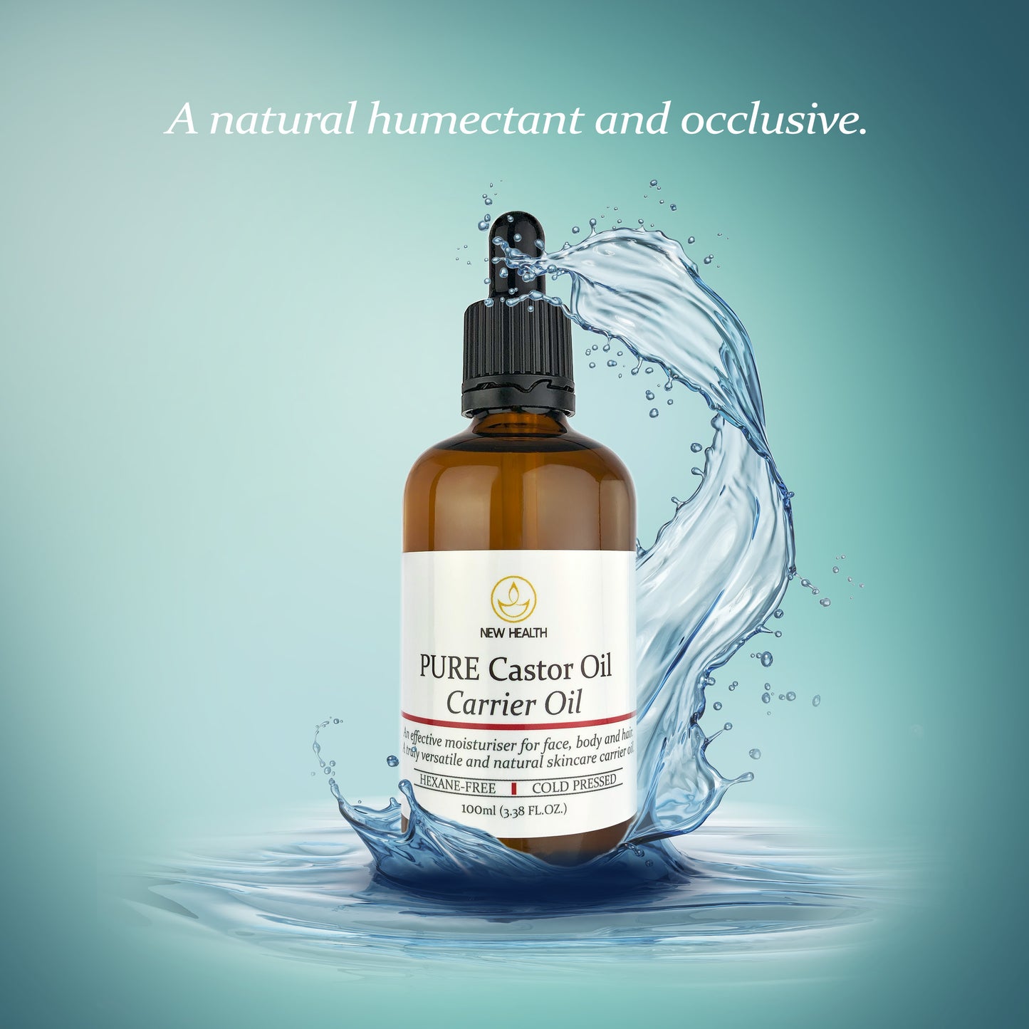 PURE Castor Oil - 100ml Carrier Oil with Pipette