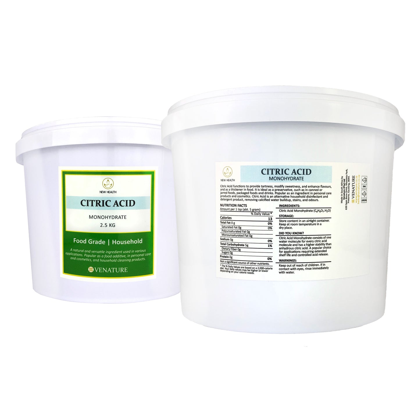 Citric Acid - Monohydrate - 2.5KG