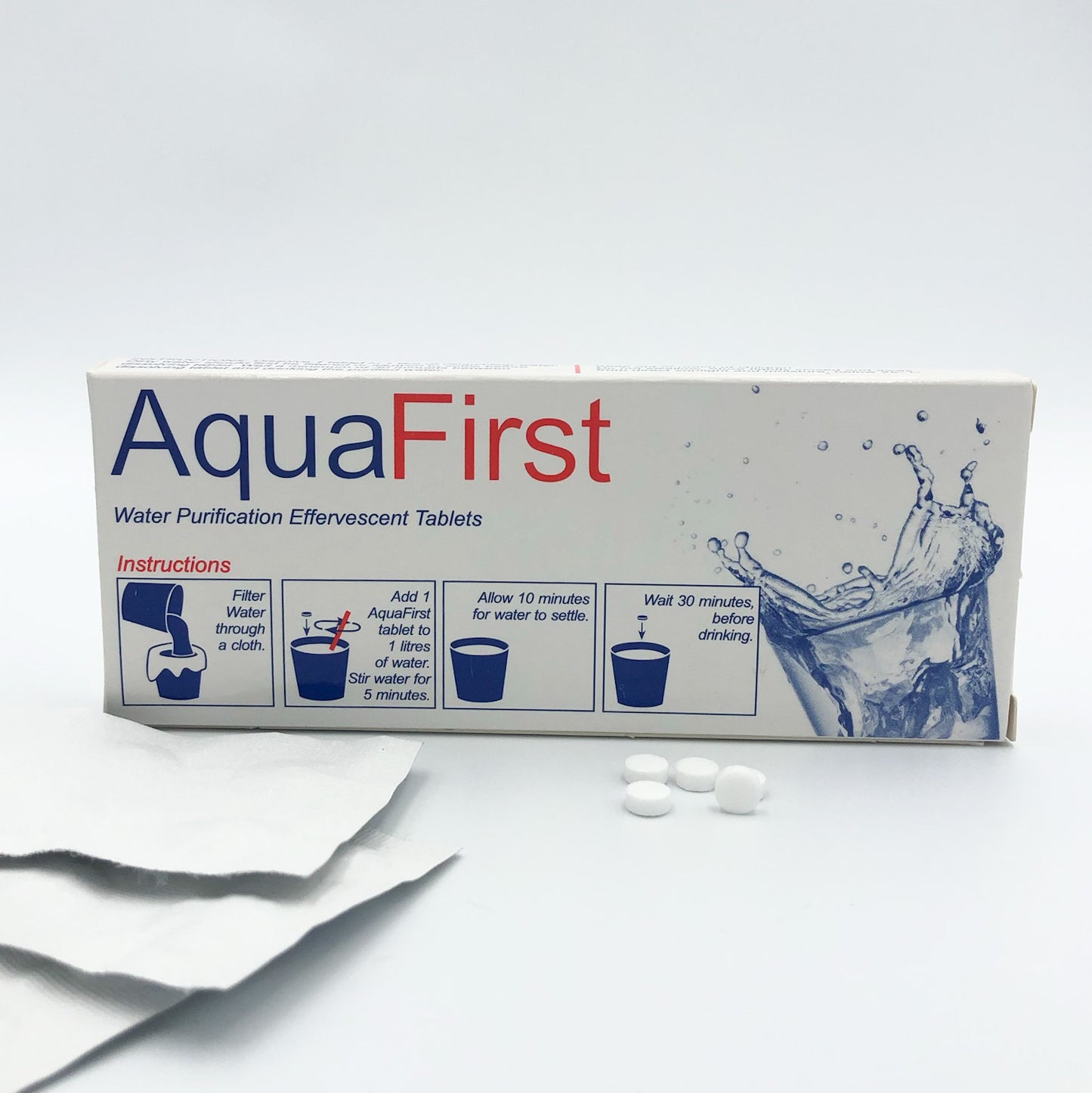 AquaFirst Water Purification Tablets - 30 tablets