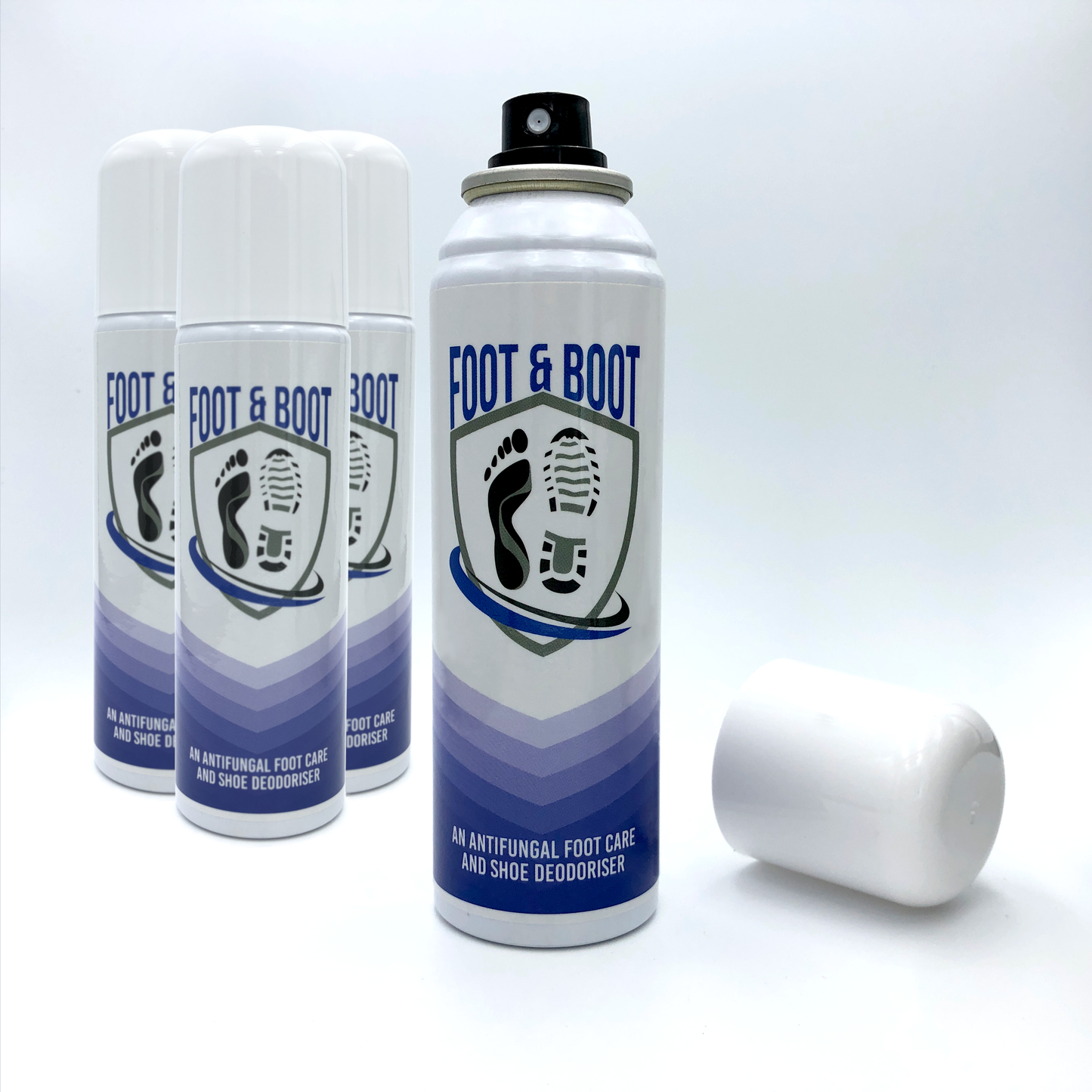 Foot & Boot - Antifungal Foot and Shoe Deodoriser Spray - 4 x 120ml