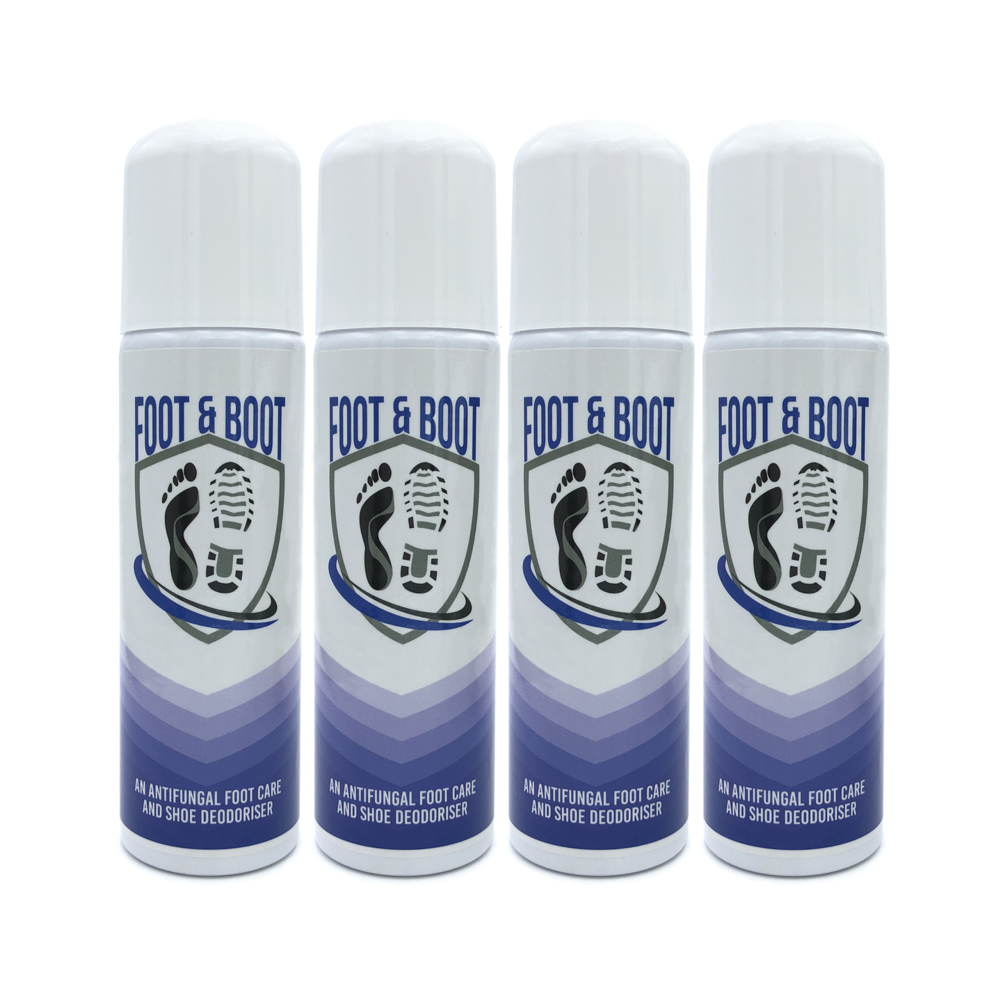 Foot & Boot - Antifungal Foot and Shoe Deodoriser Spray - 4 x 120ml