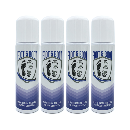 Foot & Boot - Antifungal Foot and Shoe Deodoriser Spray - 4 x 120ml