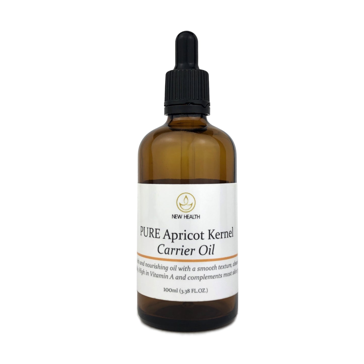 PURE Apricot Kernel Oil - 100ml Carrier Oil with Pipette