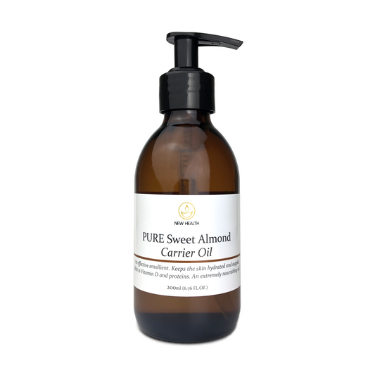 PURE Sweet Almond Oil - 200ml Carrier Oil with Dispenser Pump